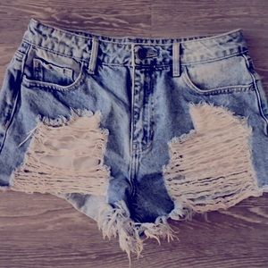 Jean shorts